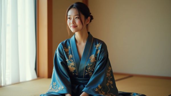 Le confort et l'élégance des kimonos satin pour femme