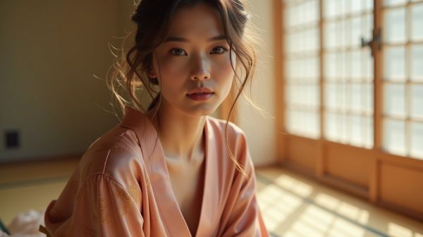 Le confort et l'élégance des kimonos satin pour femme